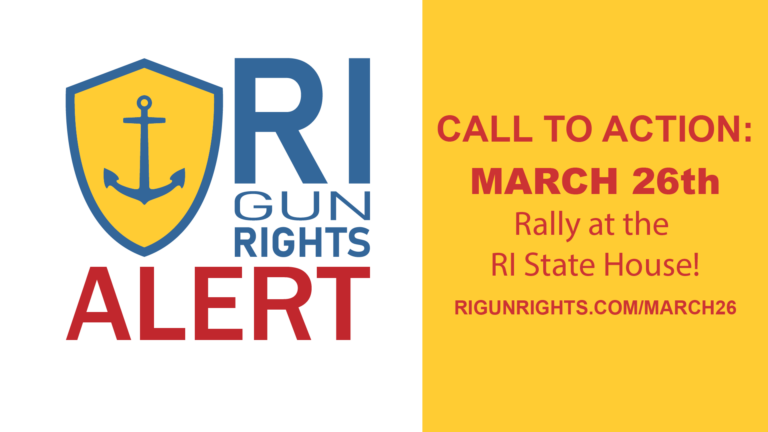 Mobilize for Gun Rights: Rhode Island House Judiciary Hearing