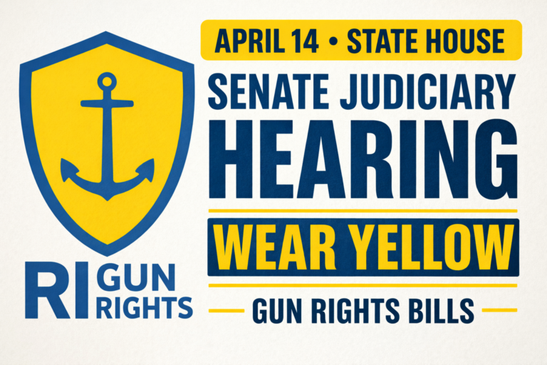 April 14 at the State House: Gun Rights Bills Up for Senate Judiciary Hearing